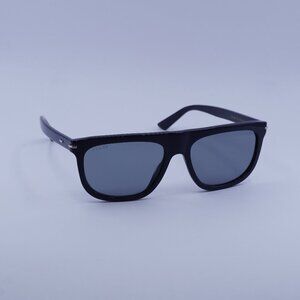 Gucci GG1726S 003 Sunglasses Blue Square Frame, Grey Lenses